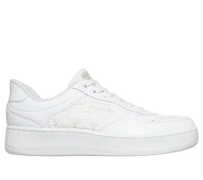 Skechers Women's Slip-ins: Sport Court 92 - Cozy Fit Enchanting Glamour Sneaker In White
