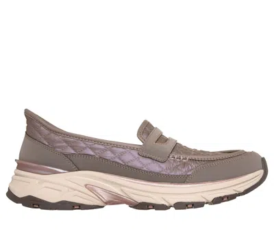Skechers Women's Slip-ins: Stamina Sport - Cozy Fit Elegant Ease Loafer Shoes In Brown