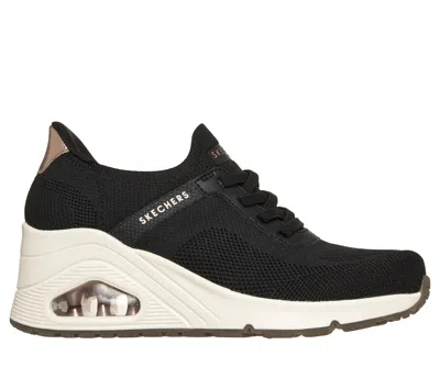 Skechers Women's Slip-ins: Uno Wedge - Slip N Knit In Black