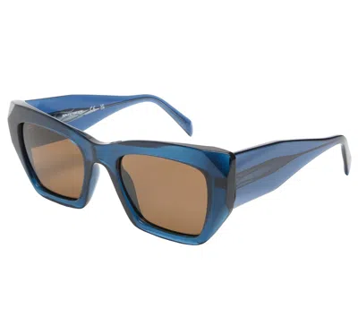 Skechers Women's Square Crystal Sunglasses In Blue