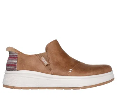Skechers Women's Stay Snug Slip In Sneakers In Chestnut In Brown