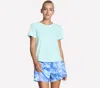 Skechers Stripe Peformance T-shirt In Blue