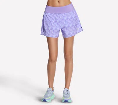 Skechers Women's Tempo 4 Inch Printed Short In Blue