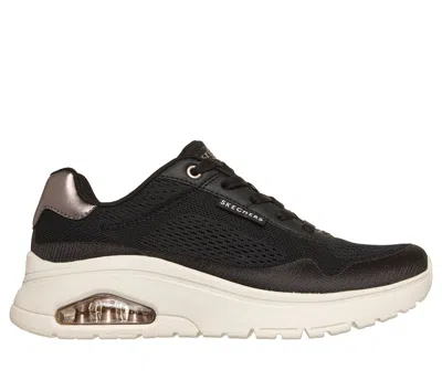Skechers Women's Uno Flex - Elevatin' Wedge In Black