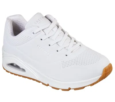 SKECHERS WOMEN'S UNO STAND ON AIR SNEAKERS IN WHITE
