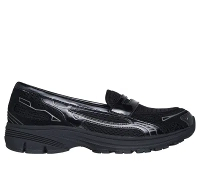 Skechers Women's Var-city Loafer Shoes In Black
