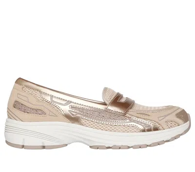 Skechers Women's Var-city Loafer Shoes In Gold