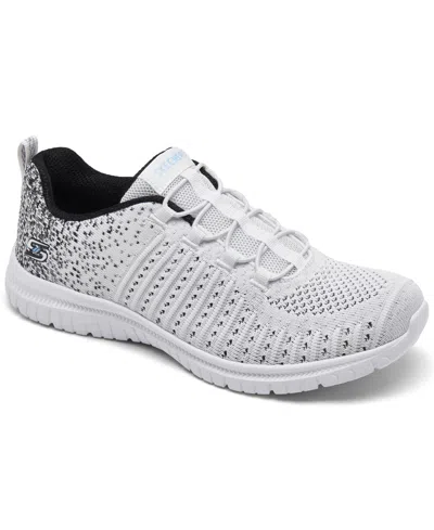 Skechers Women's Virtue Slip-on Walking Sneakers From Finish Line In Black,white,gum