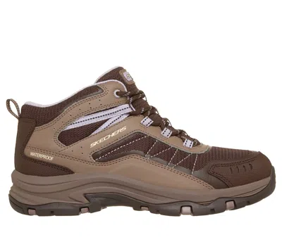 Skechers Women's Waterproof Relaxed Fit: Trego - Ashaway Boots In Brown