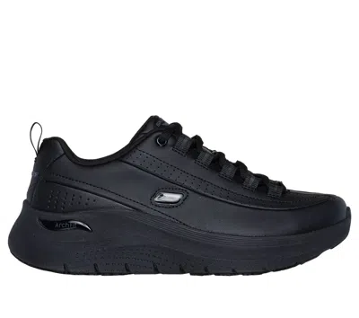 Skechers Women's Work: Arch Fit 2.0 Slip Resistant Sneaker In Black