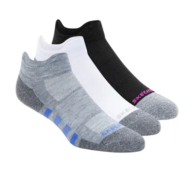 Skechers Women's Work: Lowcut Heel Tab Socks - 3 Pack In Multi