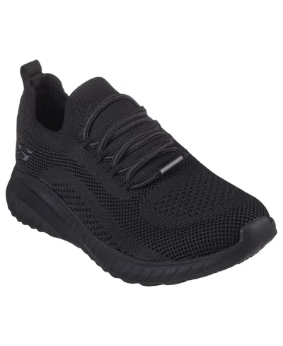 Skechers Women's Work Relaxed Fit: Bobs Sport Squad Chaos Sneakers From Finish Line In Blk-black