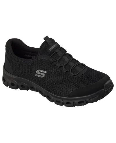 Skechers Women's Work Slip-resistant: Glide-step Casual Sneakers From Finish Line In Black