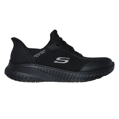 Skechers Women's Work Squad Chaos Slip Resistant Adelo Shoes In Black In Multi