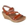Skechers Womens Beverlee Cherished Aura Wedge Sandals In Brown
