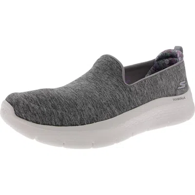 Skechers Womens Breathable Laceup Slip-on Sneakers In Multi