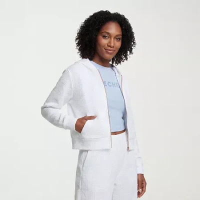 Skechers Womens Diamond Full-zip Jacket - Cozy Fit In Neutral