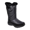 Skechers Womens Easy Going Snow Chillin Waterproof Flat Heel Snow Boots In Black