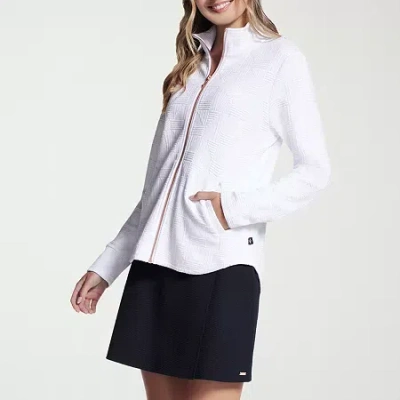 Skechers Womens Gowalk Midweight Diamond Ottoman Jacket In White
