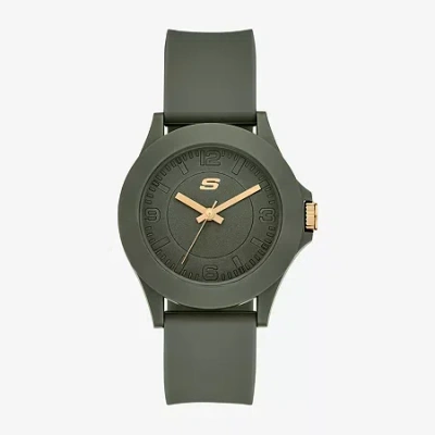 Skechers Womens Green Strap Watch Sr6345 In Gray