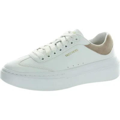 Skechers Womens Lace-up Faux Leather Casual And Fashion Sneakers In Multi