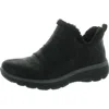 Skechers Sweet Treasure Womens Faux Fur Lined Manmade Slip-on Sneakers In Black