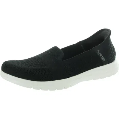 Skechers Womens Performance Fitness Slip-on Sneakers In Black
