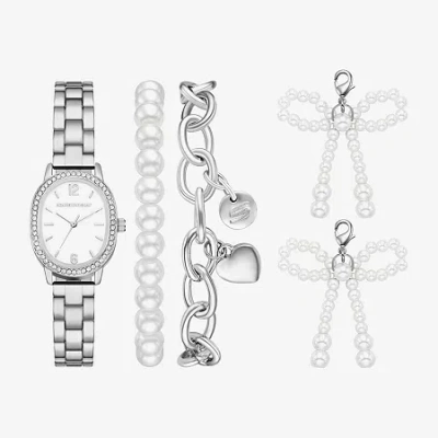 Skechers Womens Silver Tone 5-pc. Watch Boxed Set Sr9135