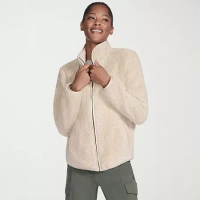 Skechers Womens Skech Sherpa Jacket In Brown