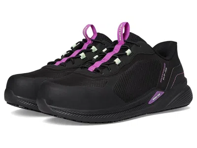Skechers Work Carbix - Yunia Carbon Nano Comp Toe Women's Walking Shoes Black: 7 M