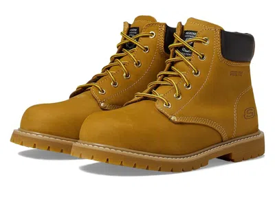 Skechers Work Cottonwood - Etah Steel Toe Women's Shoes Wheat: 9 B - Medium In Brown