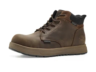 Skechers Work Declon Comp Toe In Brown