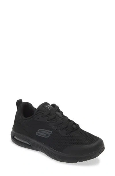 Skechers Womens Black Uno Stand On Air Faux-leather Trainers