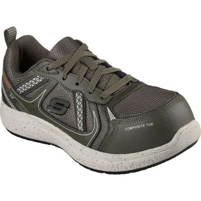 Skechers Work Summits Sr-jaily 108077-dkgr Womens 8 Green Comp Toe Shoes Zpo3274