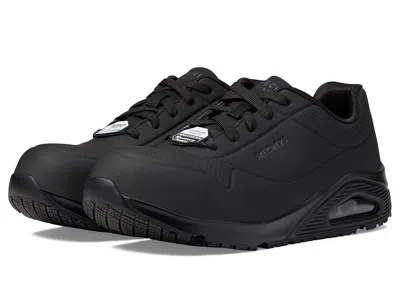 Skechers Work Uno Sr - Deloney Comp Toe Women's Shoes Black: 11 B - Medium