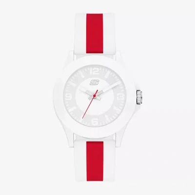 Skechers World Cup Rosencrans Mens Multicolor Strap Watch Sr6366 In Red