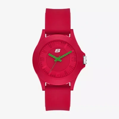 Skechers World Cup Rosencrans Mens Red Strap Watch Sr6371