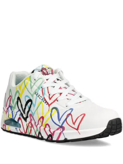 Skechers X James Goldcrown Uno Lite -spread The Love Low-top Sneakers In White