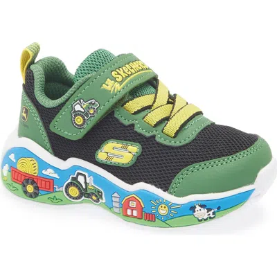 Skechers X John Deere Kids' Play Scene Sneaker In Green/black