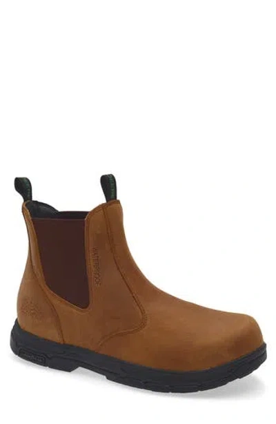Skechers X John Deere Segment 2.0 Waterproof Chelsea Boot In Brown
