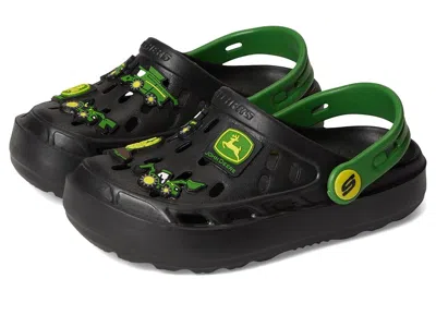 Skechers X John Deere: Swifters - Tractor-splash 407064l (little Kid/big Kid) Boys Shoes Black/green In Multi