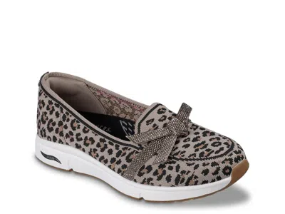 Skechers X Martha Stewart: Arch Fit Living Loafer In Black/brown Leopard Print