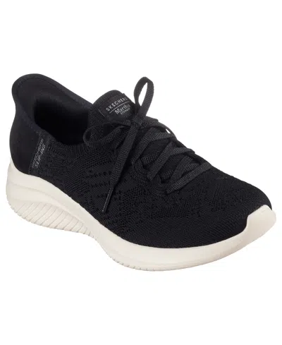 Skechers X Martha Stewart Women's Slip-ins Ultra Flex 3.0 Neptune Slip-on Casual Sneakers From Finish Line In Black
