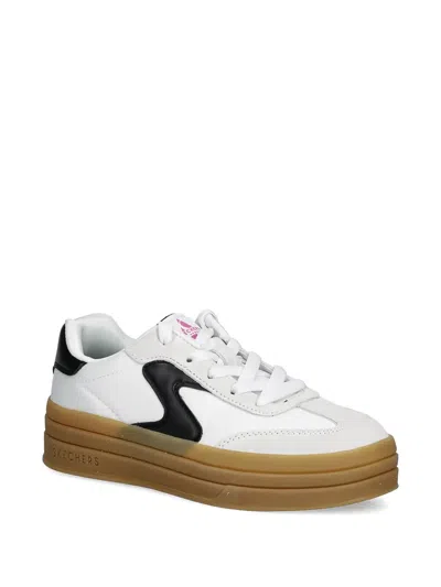 Skechers Kids' Zinger Lift Homecoming Star Panelled Sneakers In White