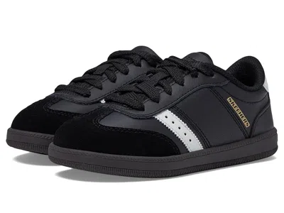 Skechers Zinger Street 405730l (little Kid/big Kid) Boy's Shoes Black/white : 1 Little Kid M, Suede