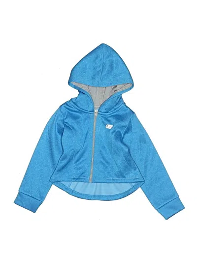 Pre-owned Skechers Kids' Zip Up Hoodie In Blue