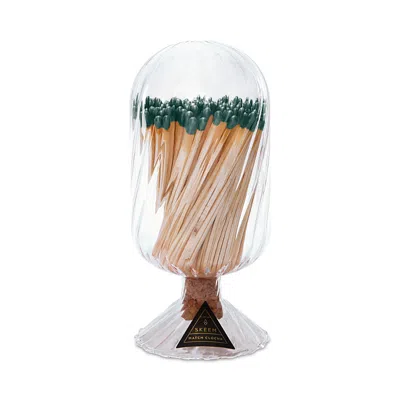 Skeem Design Helix Match Cloche With Evergreen-tipped Matches In Green