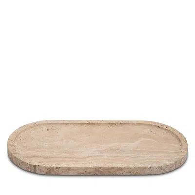 Skeem Design Travertine Tray In Brown