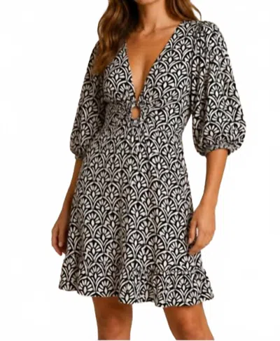Skemo Art Deco Sophie Dress In Black