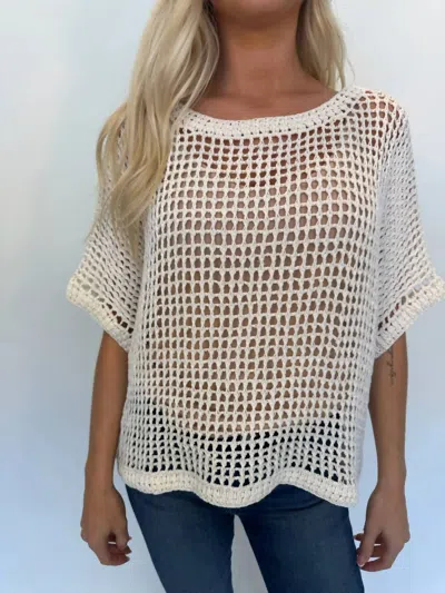 Skemo Azure Crochet Classic Top In White